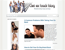 Tablet Screenshot of getexbackblog.com